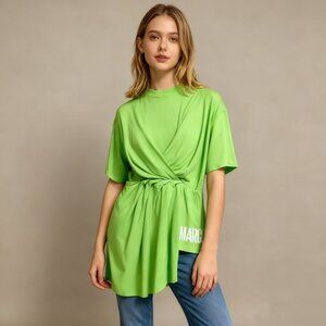NWT Marcobologna Asymmetry Green T-Shirt Size S